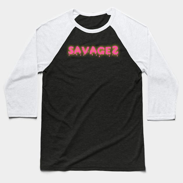 Savage Baseball T-Shirt by Kchallenges